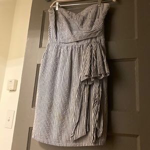 Seersucker strapless dress (no tags inside but I usually wear a S/XS)